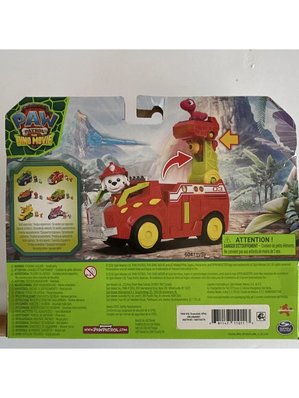 Spin Master PAW Patrol The Dino Movie Dino Rescue Vehicles & Figures 2026